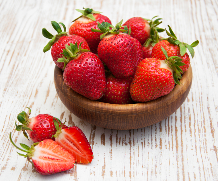 fresh sweet ripe strawberries