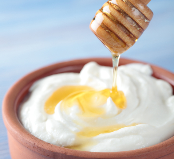 Greek yogurt with honey