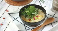 炊飯器に入れるだけ!冷え性&美肌にも◎【もち麦豆乳粥】レシピ