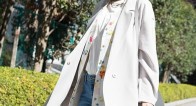 着回し力抜群の「ゆるアウター」ボリューム袖ブラウスの上にも♪
