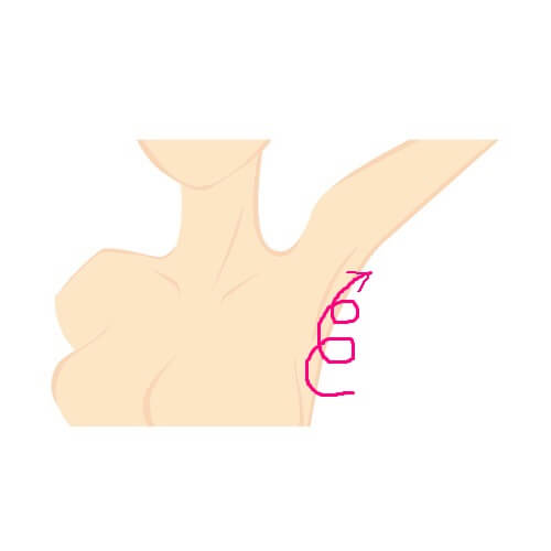 バストアップ リンパ マッサージ