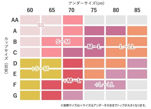 ナイトブラ ふんわりルームブラ サイズ